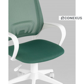 Кресло офисное TopChairs ST-BASIC-W зеленый крестовина пластик белый