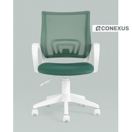 Кресло офисное TopChairs ST-BASIC-W зеленый крестовина пластик белый