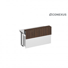 Секция стола президиума 160x89x95.7 белый премиум (основание)/ дуб гладстоун (надстройка) «Speech Президиум»