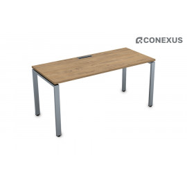 Стол письменный «Gloss» СРП-П.004 Teakwood/Алюминий матовый