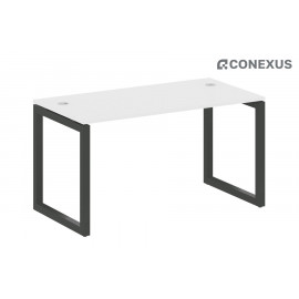 Письменный стол на О-образном м/к Metal system quattro 50x50 50БО.СП-3 Белый/Металл антрацит/Металл антрацит