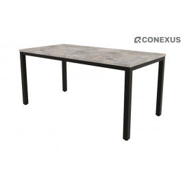 Стол обеденный Lanch 21LANCH.004 Basalt/Черный металл
