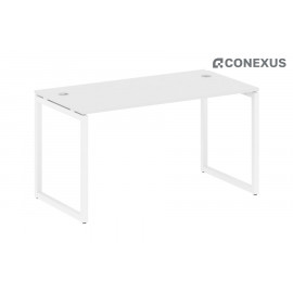 Стол письменный на О-образном м/к Metal system quattro 40x40 40БО.СП-3 Белый/Металл белый /Металл белый