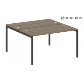 Бенч-стол на П-образном м/к Metal system quattro 40x40 40БП.РАС-СП-2.3 Вяз благородный/Металл антрацит/Металл антрацит