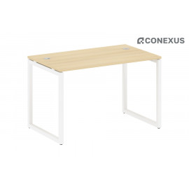 Письменный стол на О-образном м/к Metal system quattro 40x40 40БО.СП-2 Акация Лорка/Металл белый /Металл белый