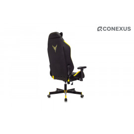 Кресло игровое Knight Neon YELLOW Экокожа черная/Экокожа желтая