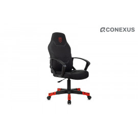 Кресло игровое ZOMBIE 100 B Ткань черная Neo/Экокожа черная Carbon 600