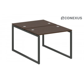 Бенч-стол на О-образном м/к Metal system quattro 40x40 40БО.РАС-СП-2.1 Венге Цаво/Металл антрацит/Металл антрацит
