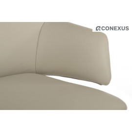 Кресло офисное RV Design Spell-ST С1719 Кожа светло-серая (MB918)