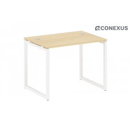 Письменный стол на О-образном м/к Metal system quattro 40x40 40БО.СП-1 Акация Лорка/Металл белый /Металл белый