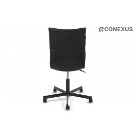 Кресло офисное Бюрократ CH-330M/BLACK Экокожа (черная OR-16)