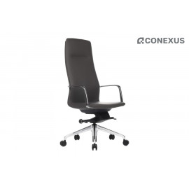 Кресло для руководителя RV Design Plaza FK004-A13 Кожа антрацит (1A MB917)