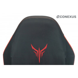 Кресло игровое Knight Neon RED Экокожа черная/Экокожа красная